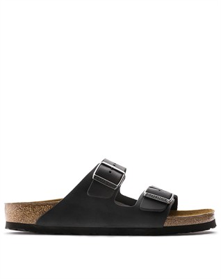 Arizona Oiled Leather Sandal - Black - Men
